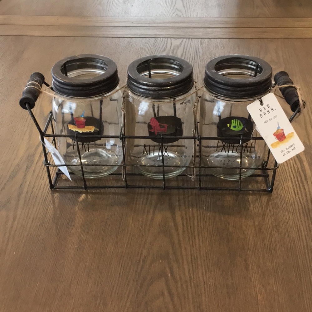 Rae Dunn GlassCandle Holder